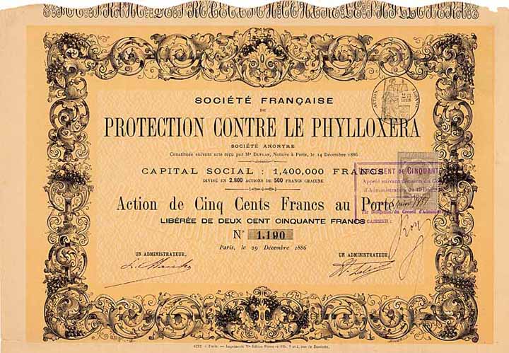 Soc. Francaise de Protection contre le Phylloxera