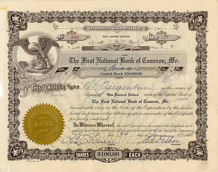 First National Bank of Cameron