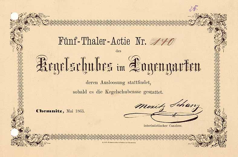 Kegelschub im Logengarten