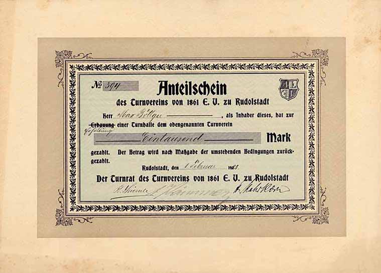 Turnverein von 1861 e.V. zu Rudolstadt