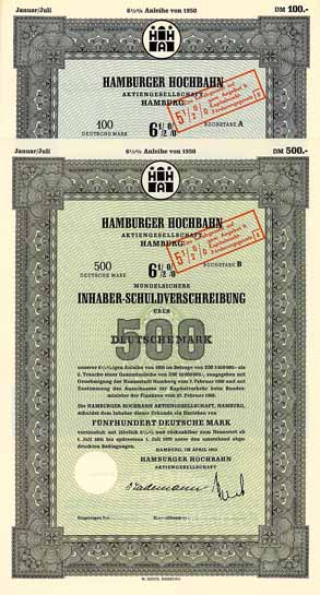 Hamburger Hochbahn AG (2 Stücke)