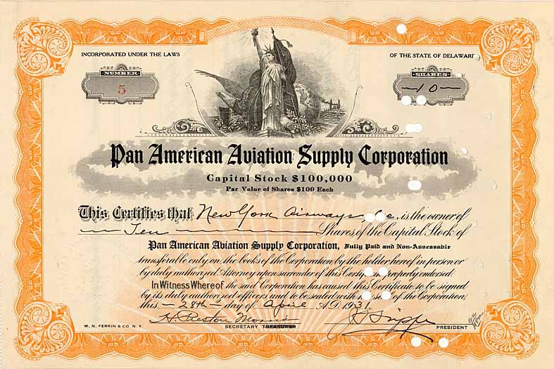 Pan American Aviation Supply Corp. (OU Jouan Terry Trippe)