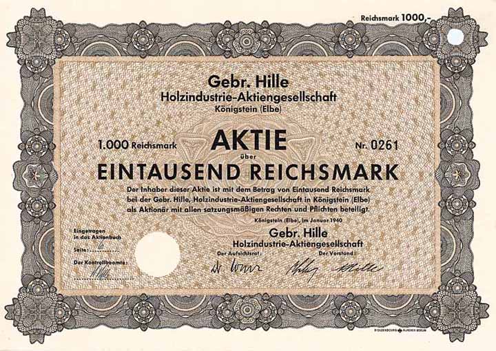 Gebr. Hille Holzindustrie-AG