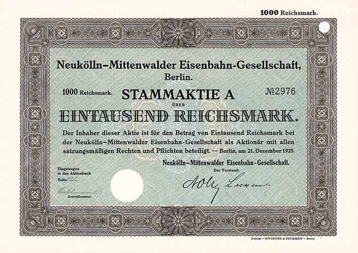 Neukölln-Mittenwalder Eisenbahn-Gesellschaft