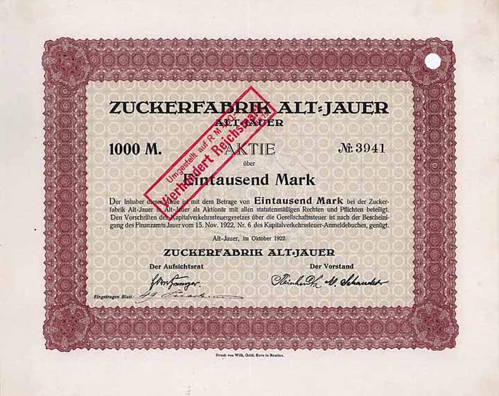 Zuckerfabrik Alt-Jauer