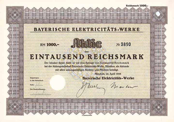 Bayerische Elektricitäts-Werke