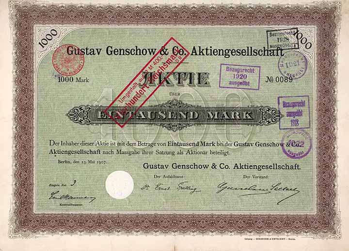 Gustav Genschow & Co. AG