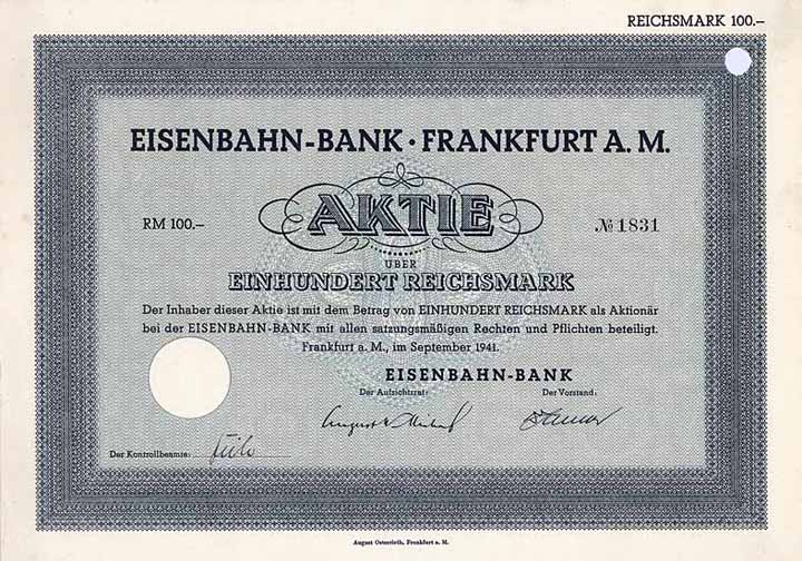 Eisenbahn-Bank