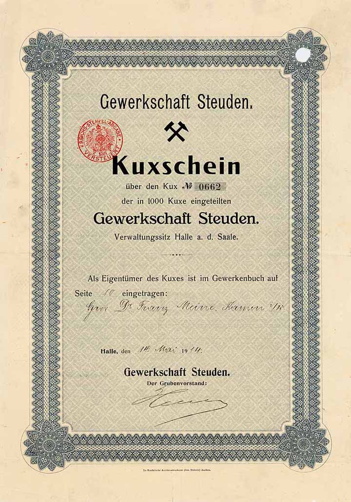 Gewerkschaft Steuden