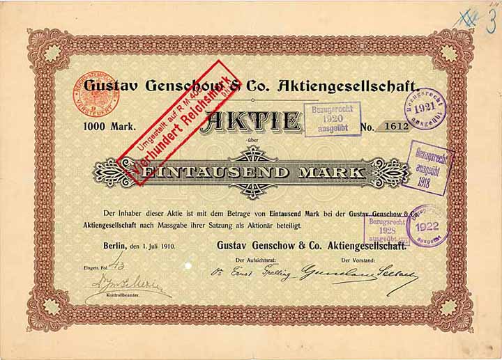 Gustav Genschow & Co. AG