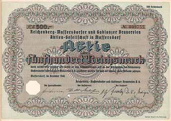 Reichenberg-Maffersdorfer und Gablonzer Brauereien AG