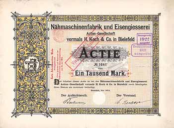 Nähmaschinenfabrik und Eisengiesserei AG vormals H. Koch & Co.