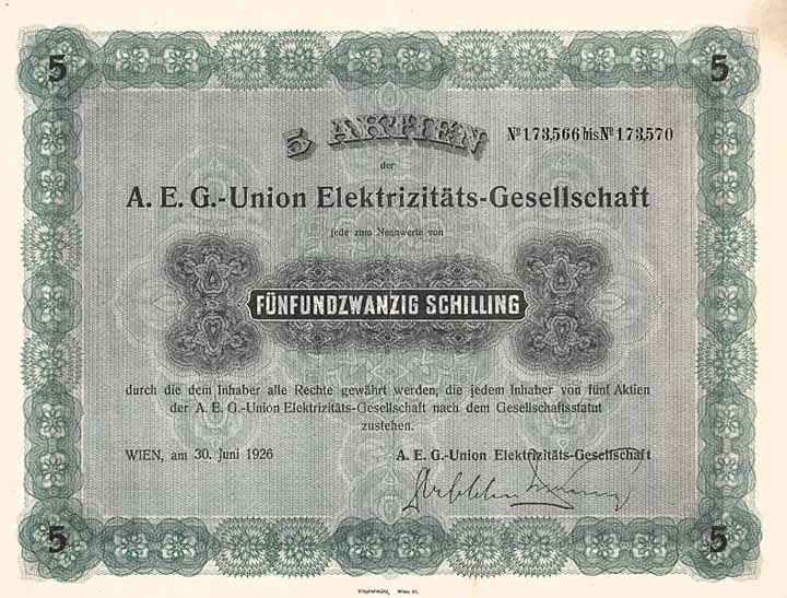 A.E.G.-Union-Elektrizitäts-Gesellschaft