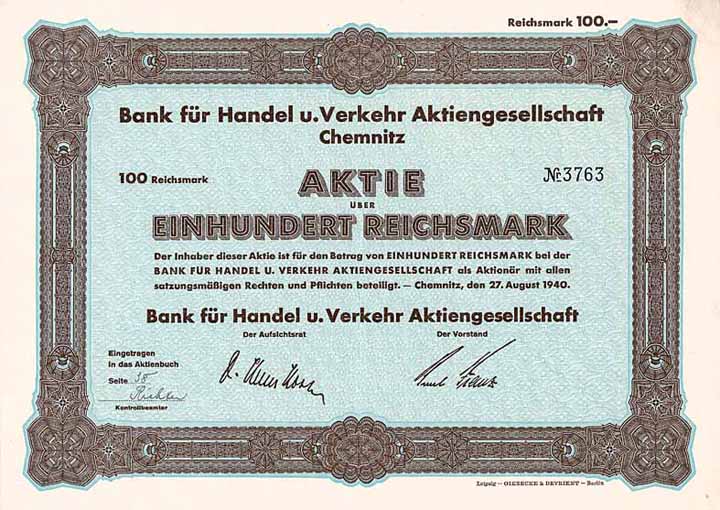 Bank für Handel u. Verkehr AG