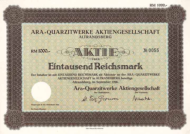 Ara-Quarzitwerke AG