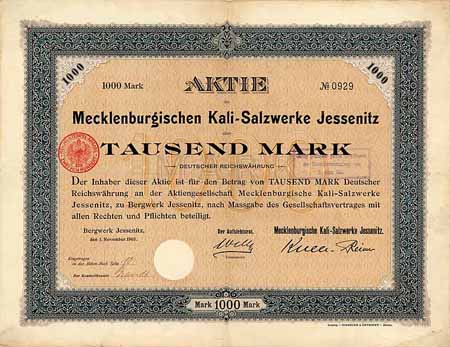 Mecklenburgische Kali-Salzwerke Jessenitz AG