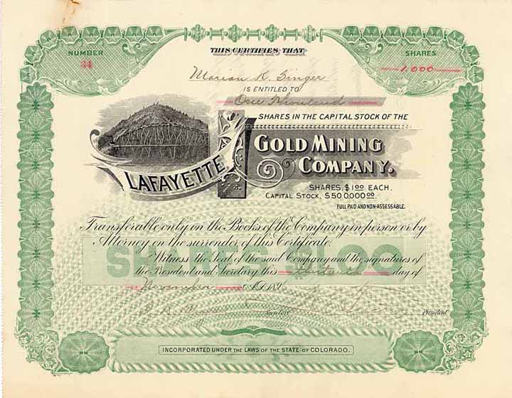 Lafayette Gold Mining