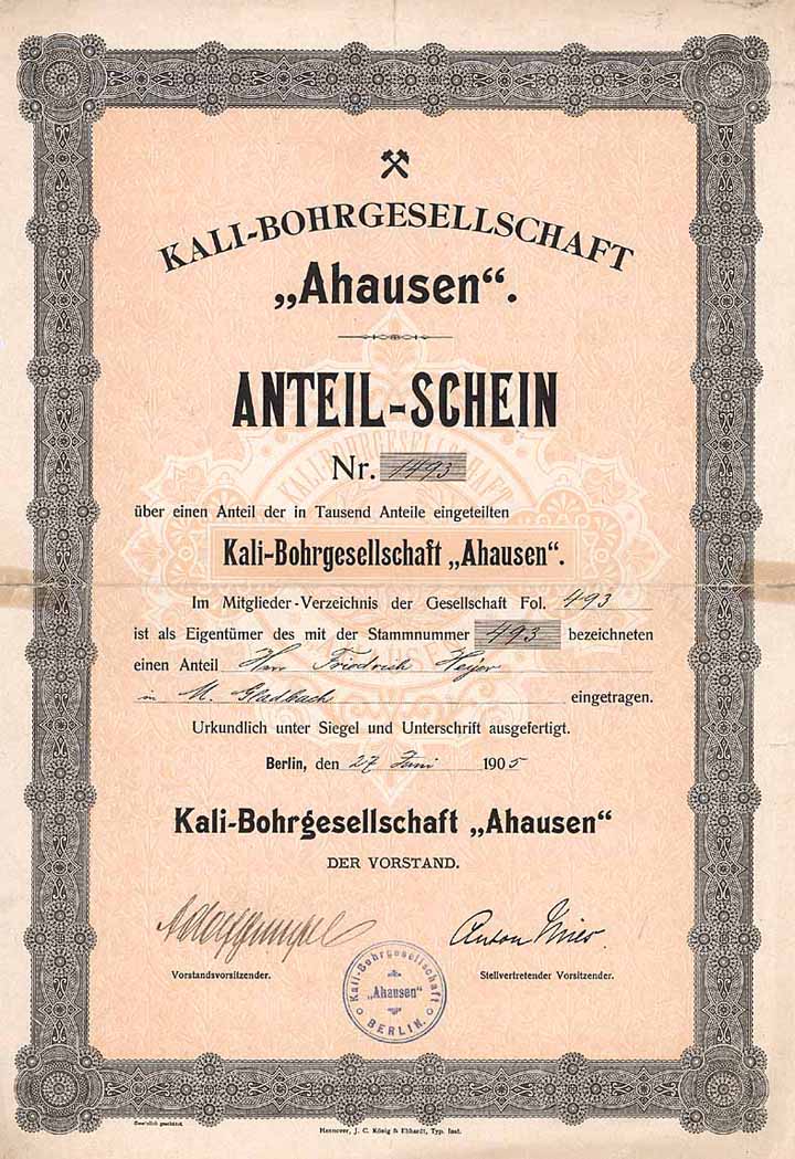 Kali-Bohrgesellschaft Ahausen