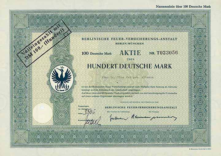 Berlinische Feuer-Versicherungs-Anstalt