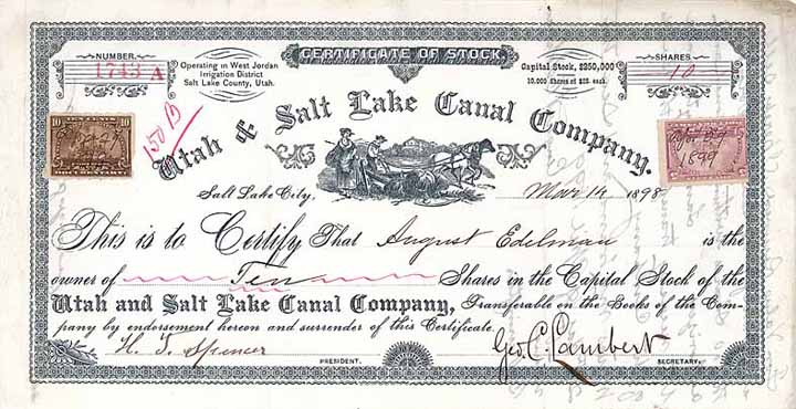 Utah & Salt Lake Canal Co.