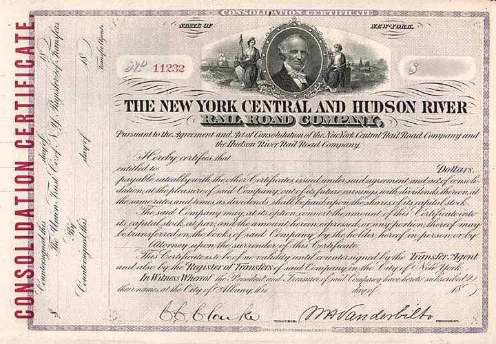 New York Central & Hudson River Railroad (OU William H. Vanderbilt)