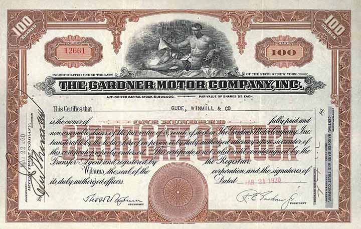 Gardner Motor Co., Inc.