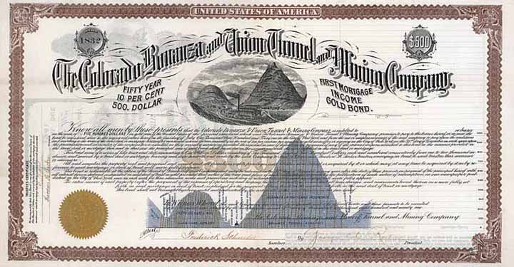 Colorado Bonanza and Union Tunnel & Mining Co.