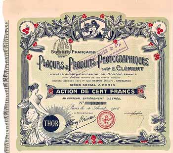 Soc. Franc. Plaques & Produits Photographiques du Dr. E. Clément S.A.
