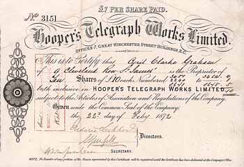 Hooper's Telegraph Works Ltd.