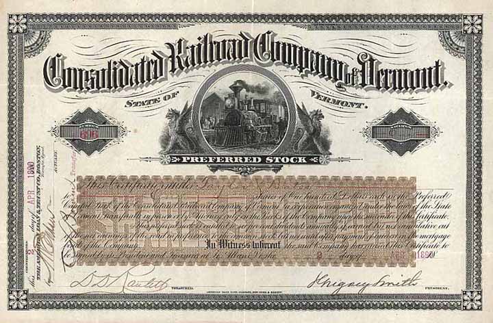 Consolidated Railroad Co. of  Vermont