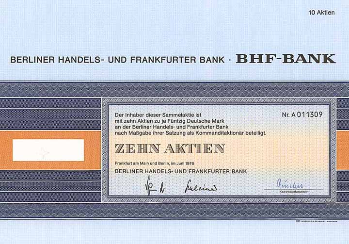 Berliner Handels- und Frankfurter Bank