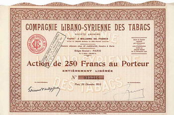 Cie. Libano-Syrienne des Tabacs S.A.