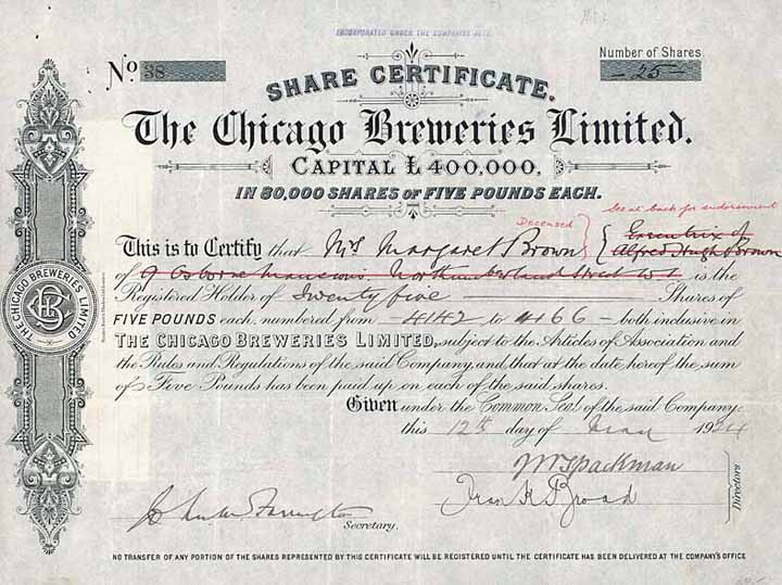 Chicago Breweries Ltd.