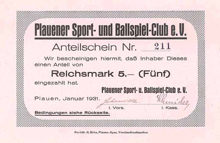 Plauener Sport- und Ballspiel-Club e.V.