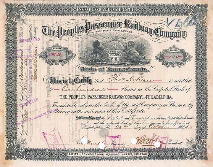 People’s Passenger Railway Co. of Philadelphia