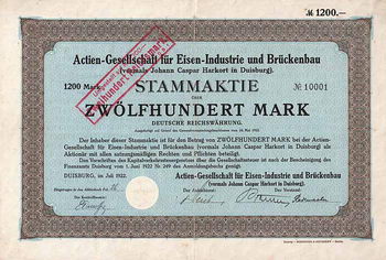 AG für Eisen-Industrie und Brückenbau (vormals Johann Caspar Harkort)