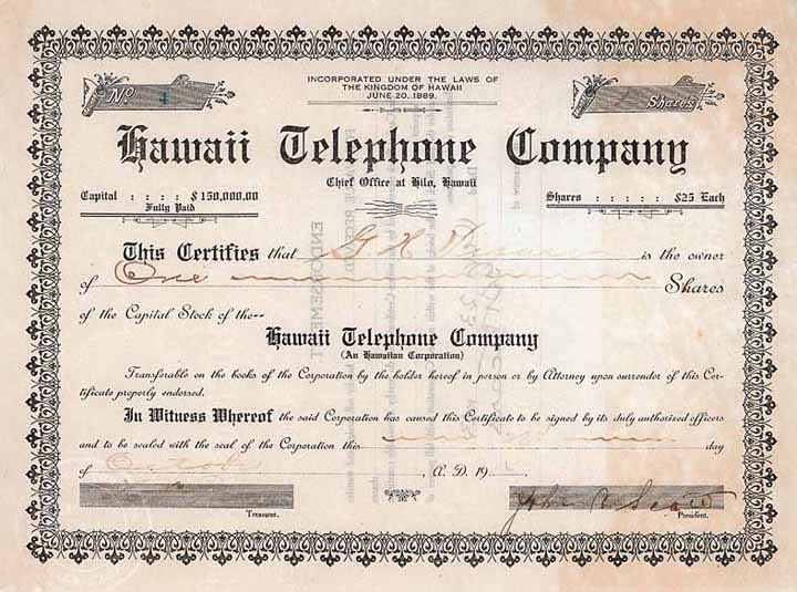 Hawaii Telephone Co.