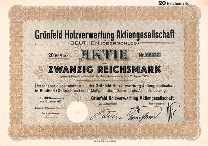 Grünfeld Holzverwertung AG