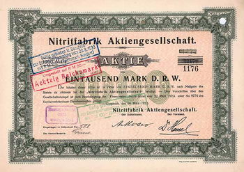 Nitritfabrik AG (ohne Umstellung 1933)