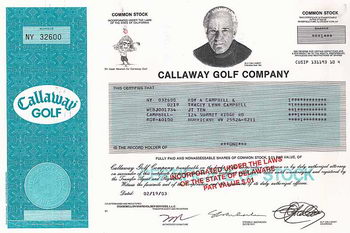 Callaway Golf Co.