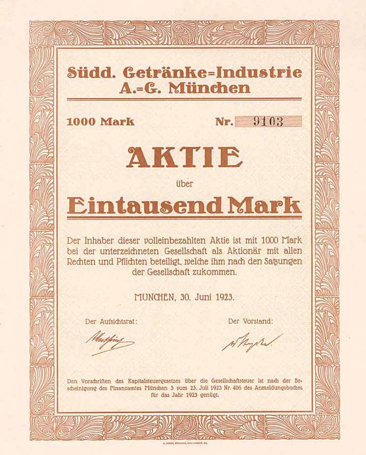 Südd. Getränke-Industrie AG