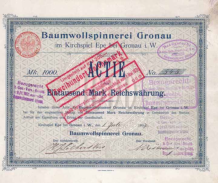 Baumwollspinnerei Gronau