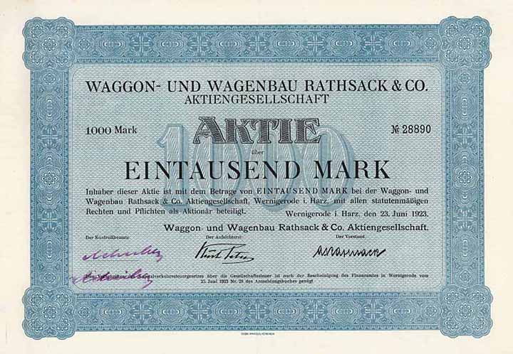 Waggon- und Wagenbau Rathsack & Co. AG