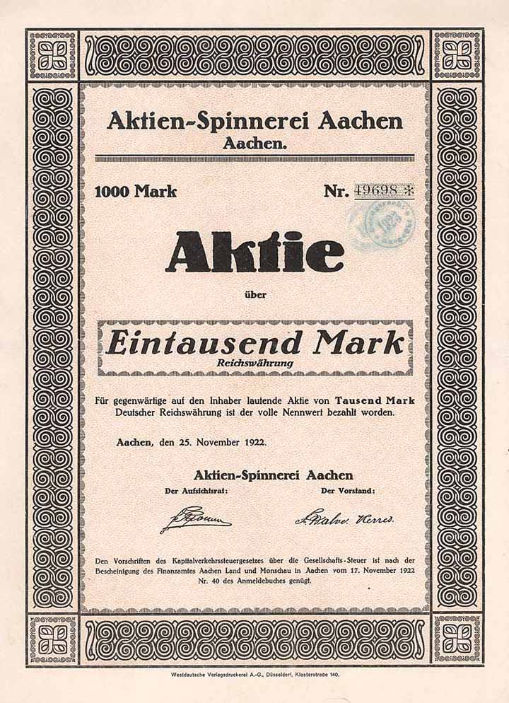 Aktien-Spinnerei Aachen