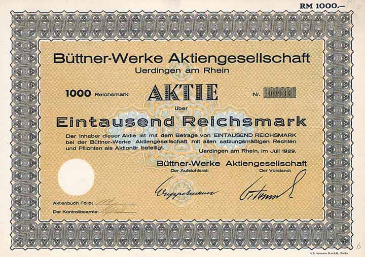 Büttner-Werke AG