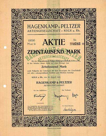 Hagenkamp & Peltzer AG
