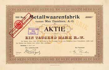 Metallwaarenfabrik vormals Max Dannhorn AG