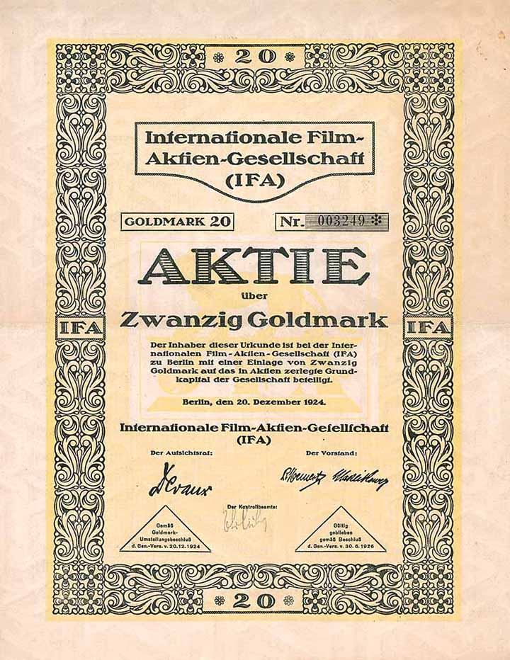 Internationale Film-AG (IFA)