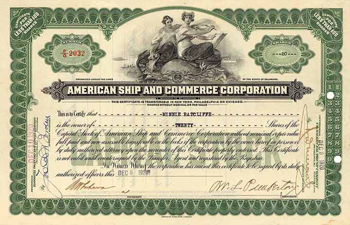 American Ship & Commerce Corp.