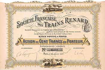 Soc. Francaise des Trains Renard S.A.